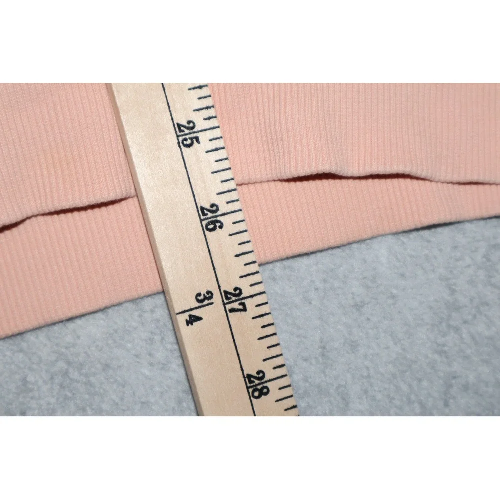 Nike Crewneck Sweatshirt Women XXS Peach Pink Oversized Mini Swoosh **